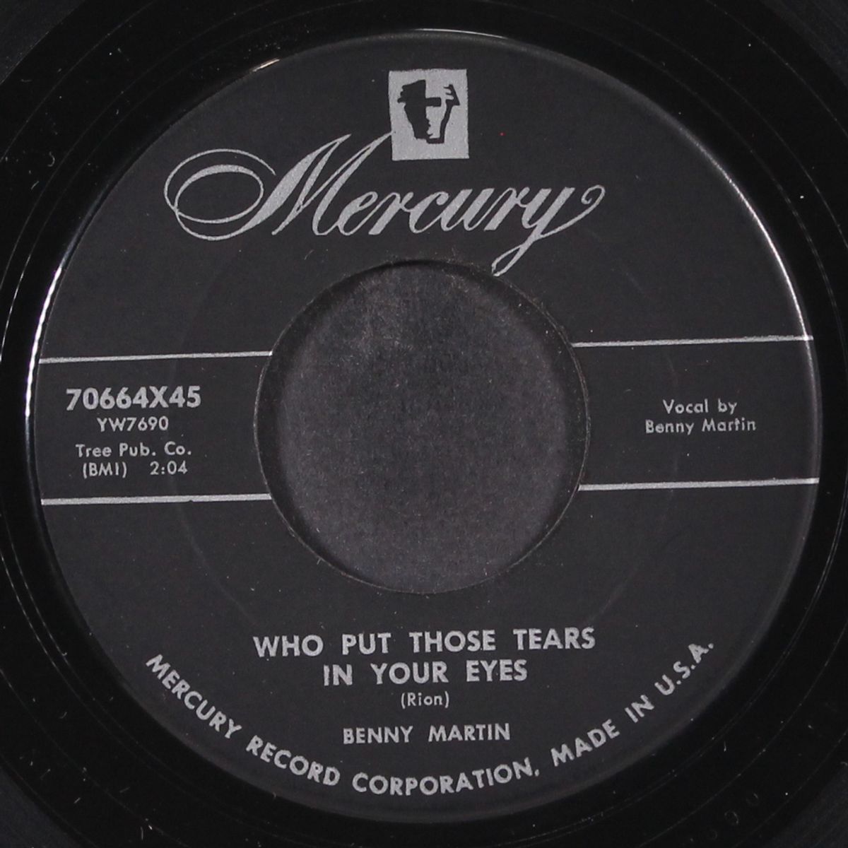 who put those tears in your eyes by BENNY MARTIN