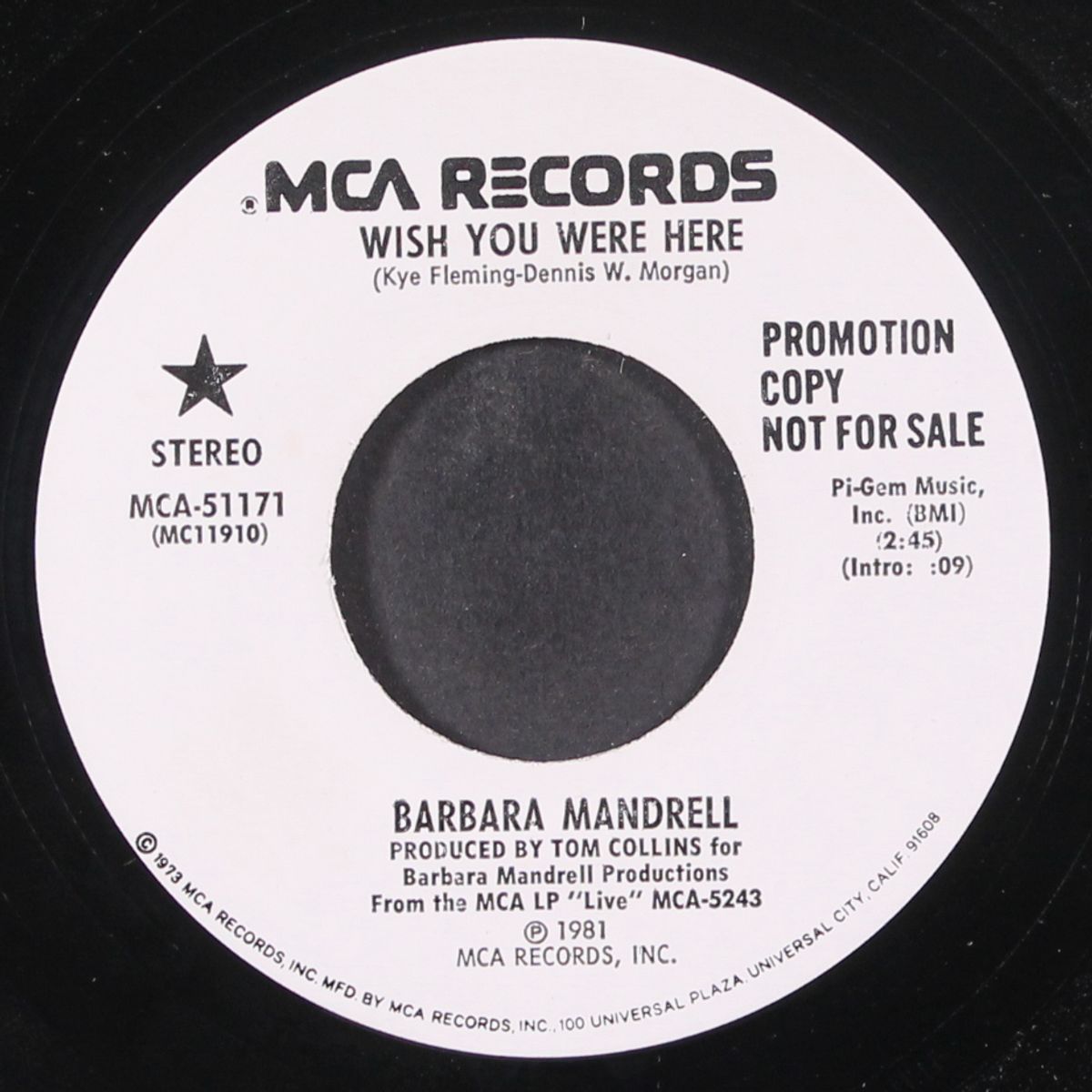 wish you were here by BARBARA MANDRELL