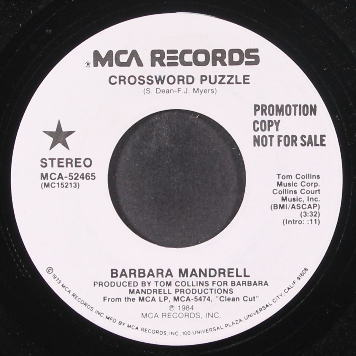 crossword puzzle / same by BARBARA MANDRELL