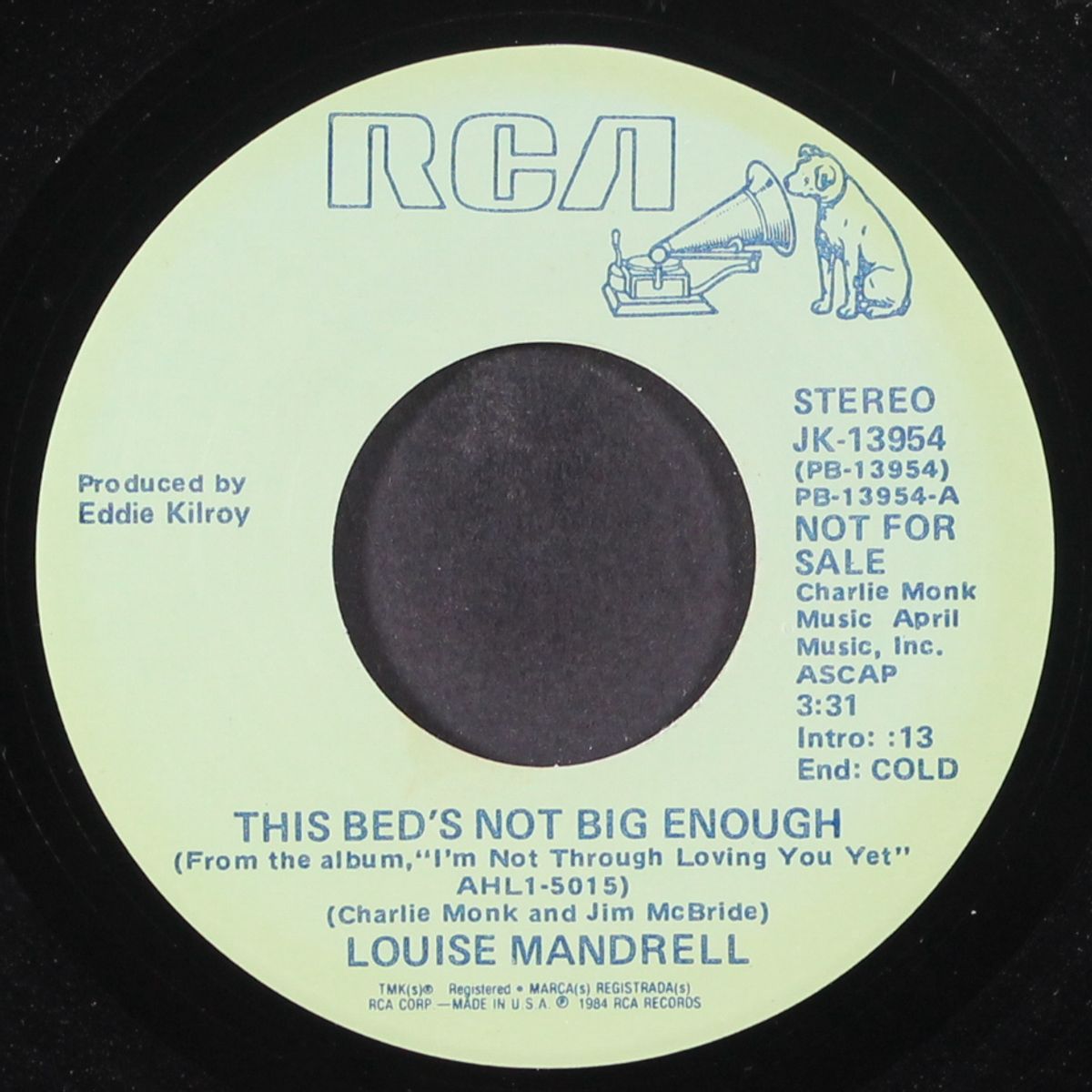 this bed's not big enough/same by LOUISE MANDRELL