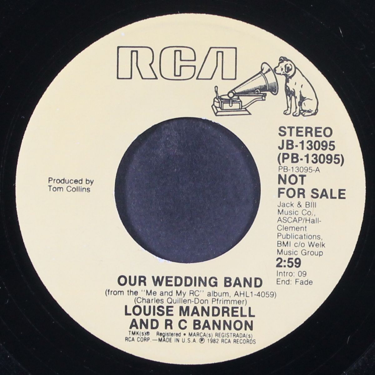 our wedding band by LOUISE MANDRELL & R C BANNON