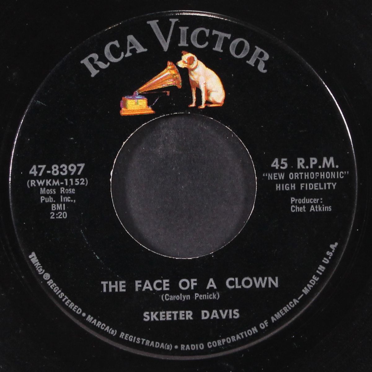 let me get close to you / the face of a clown by SKEETER DAVIS