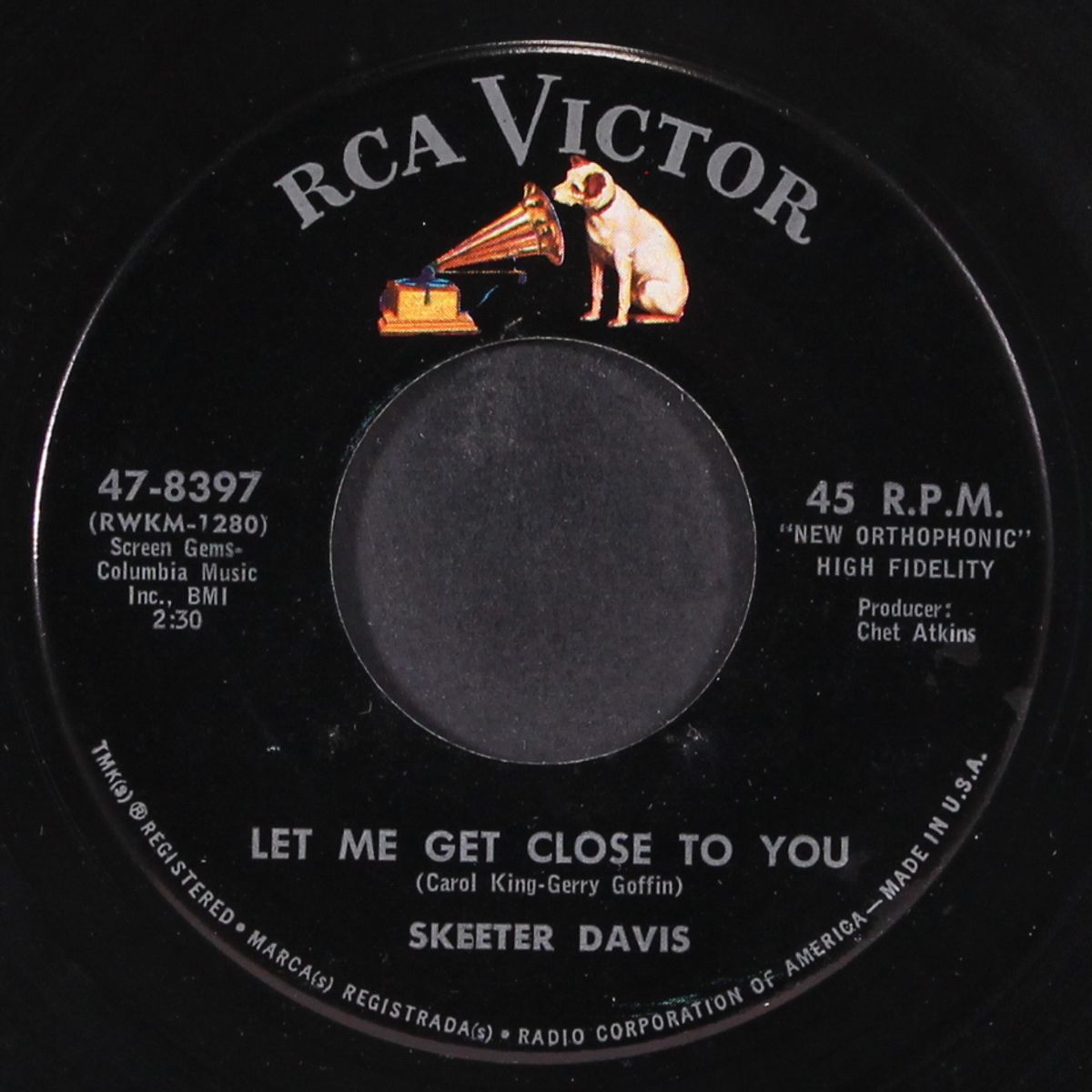 let me get close to you / the face of a clown by SKEETER DAVIS