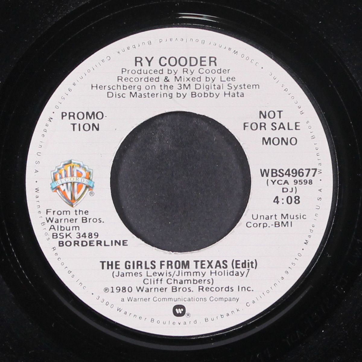 the girls from texas (edit) / mono by RY COODER