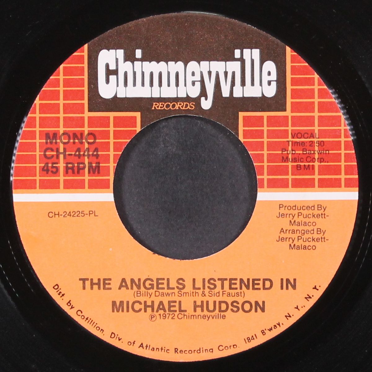 the angels listened in / all because i love you by MICHAEL HUDSON