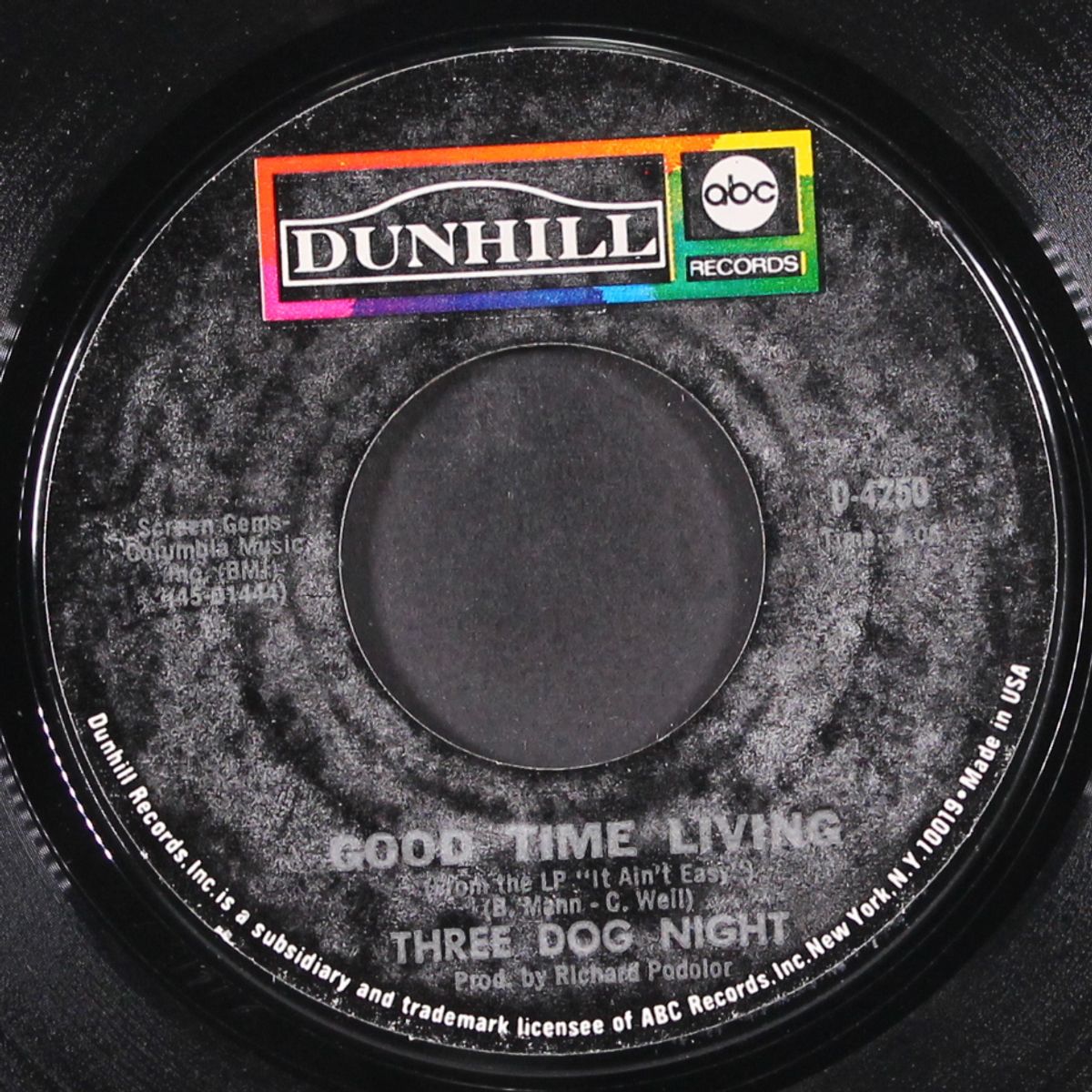 out in the country / good time living by THREE DOG NIGHT