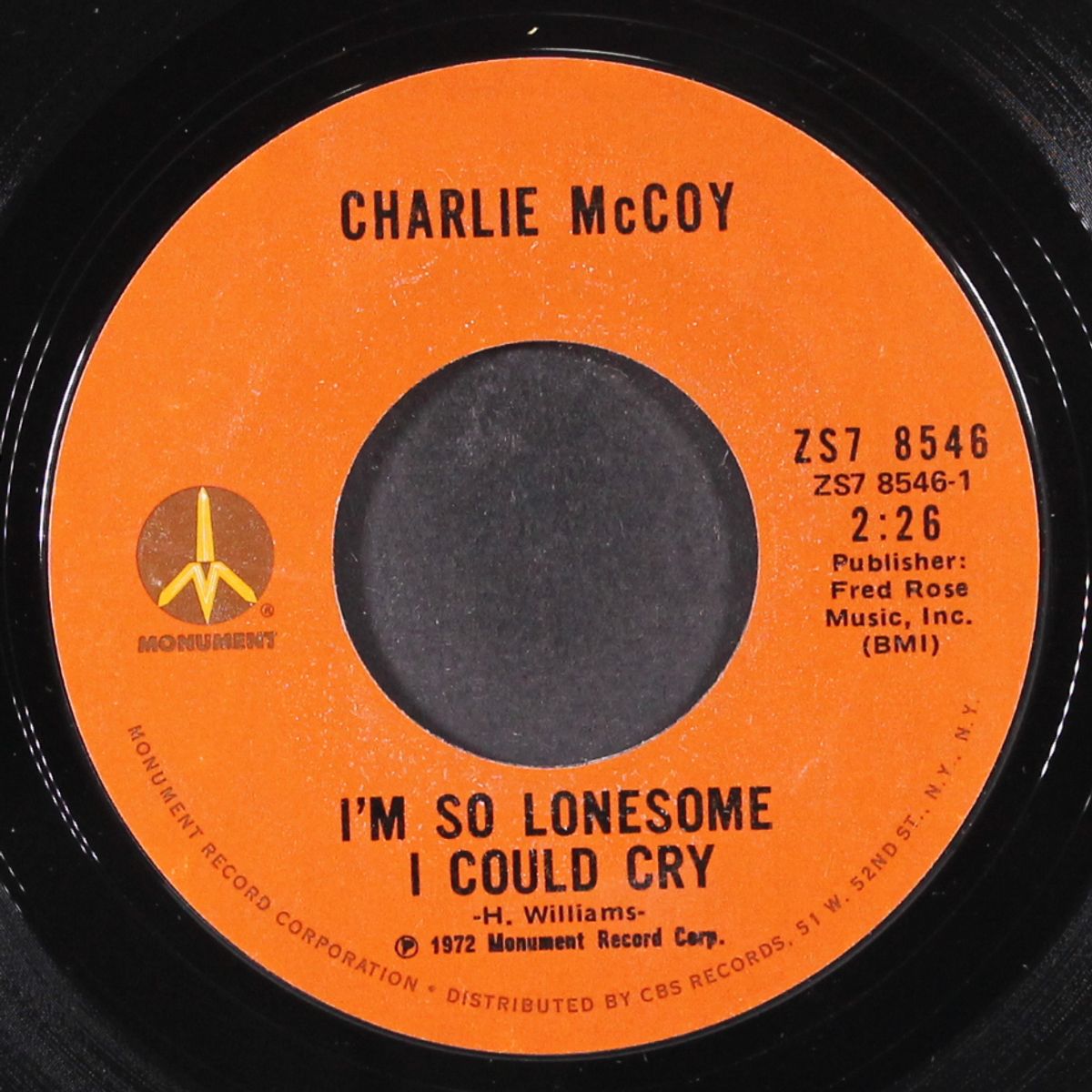 i'm so lonesome i could cry by CHARLIE MCCOY
