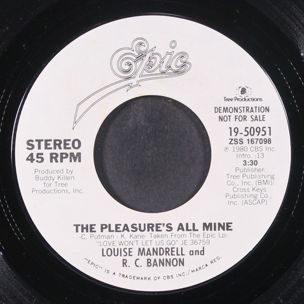 the pleasure's all mine by LOUISE MANDRELL & R.C. BANNON
