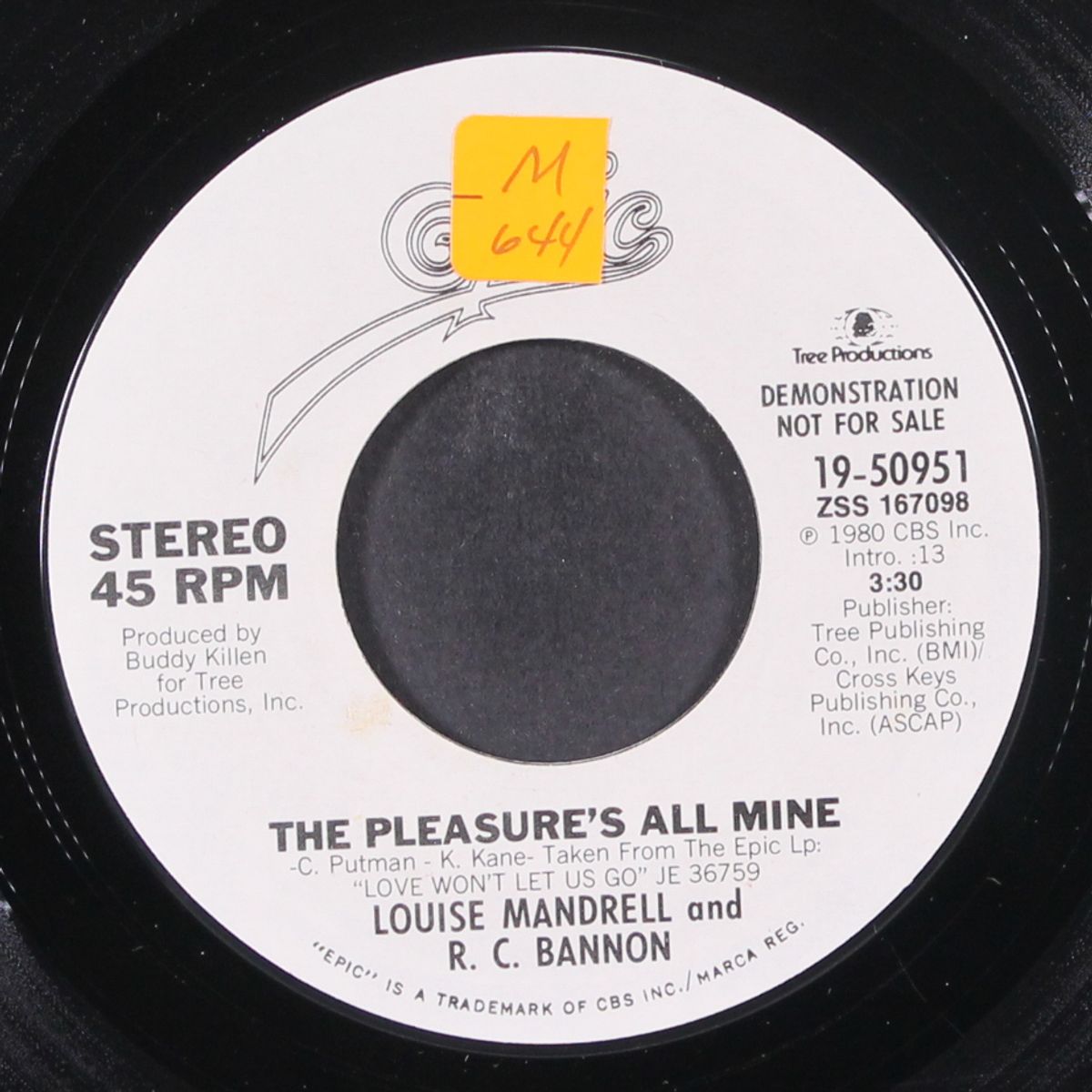 the pleasure's all mine by LOUISE MANDRELL & R.C. BANNON