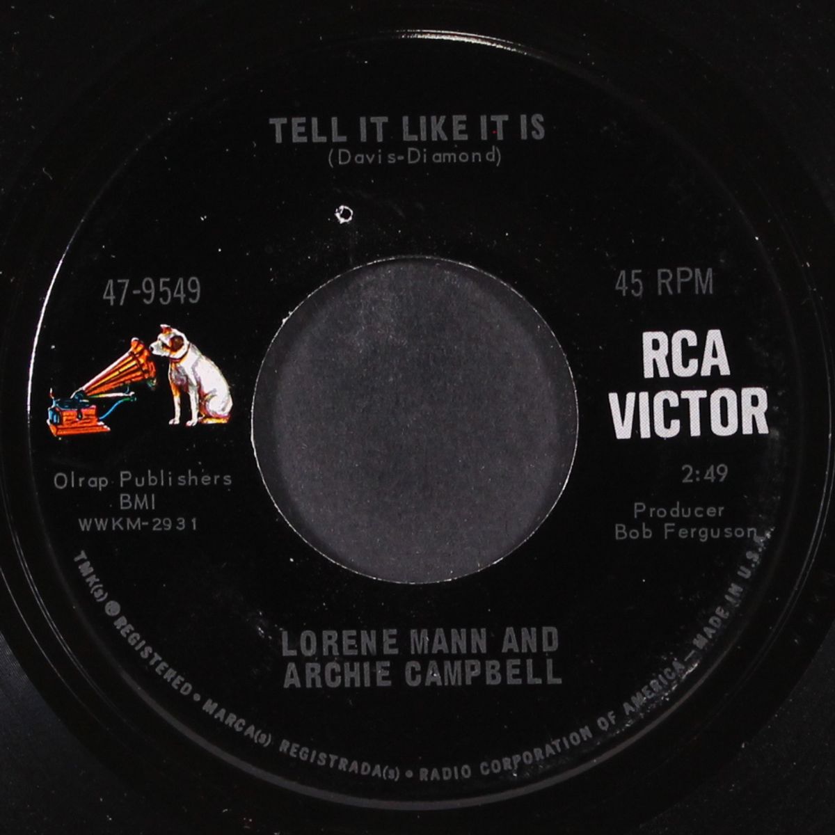 tell it like it is by ARCHIE CAMPBELL & LORENE MANN