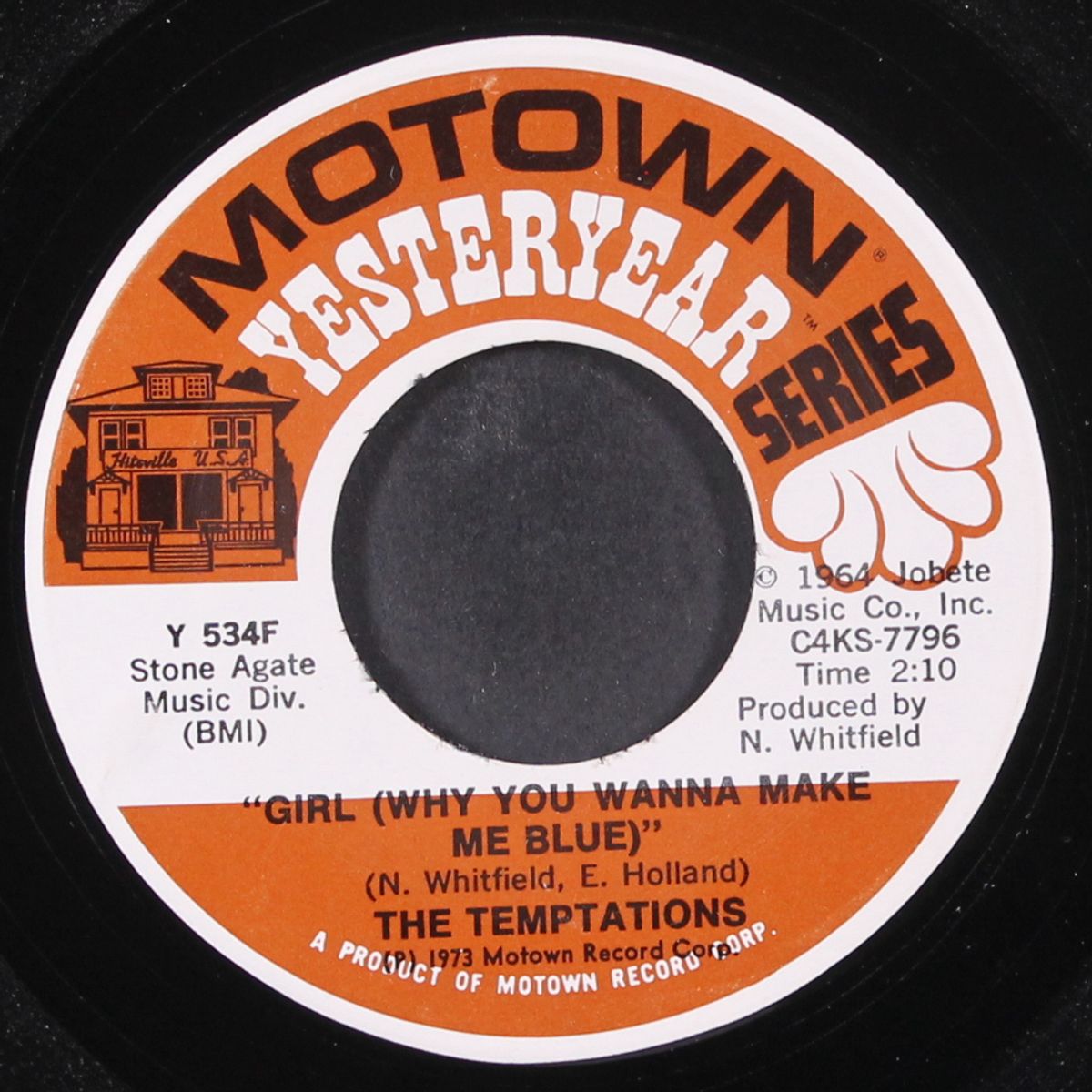 girl (why you wanna make me blue) / farewell my love by TEMPTATIONS