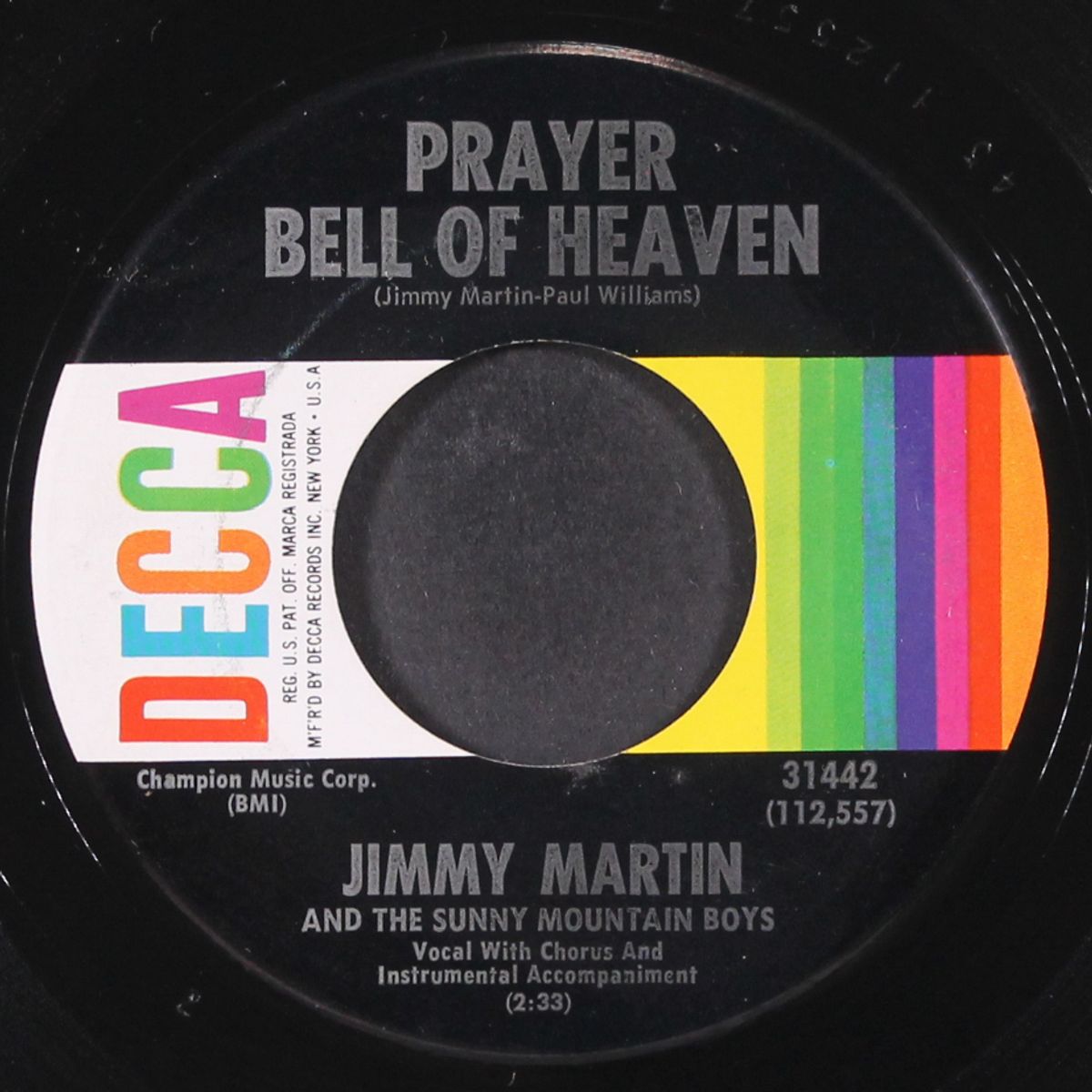 prayer bell of heaven by JIMMY MARTIN