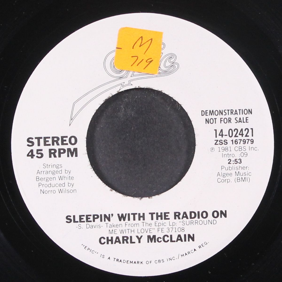 sleepin' with the radio on / same by CHARLY MCCLAIN