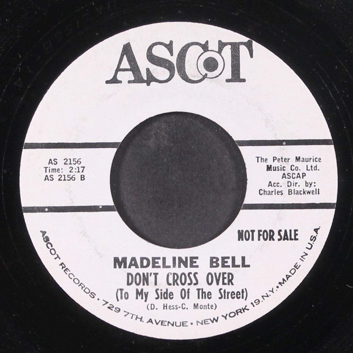 don't cross over / you don't love me no more by MADELINE BELL