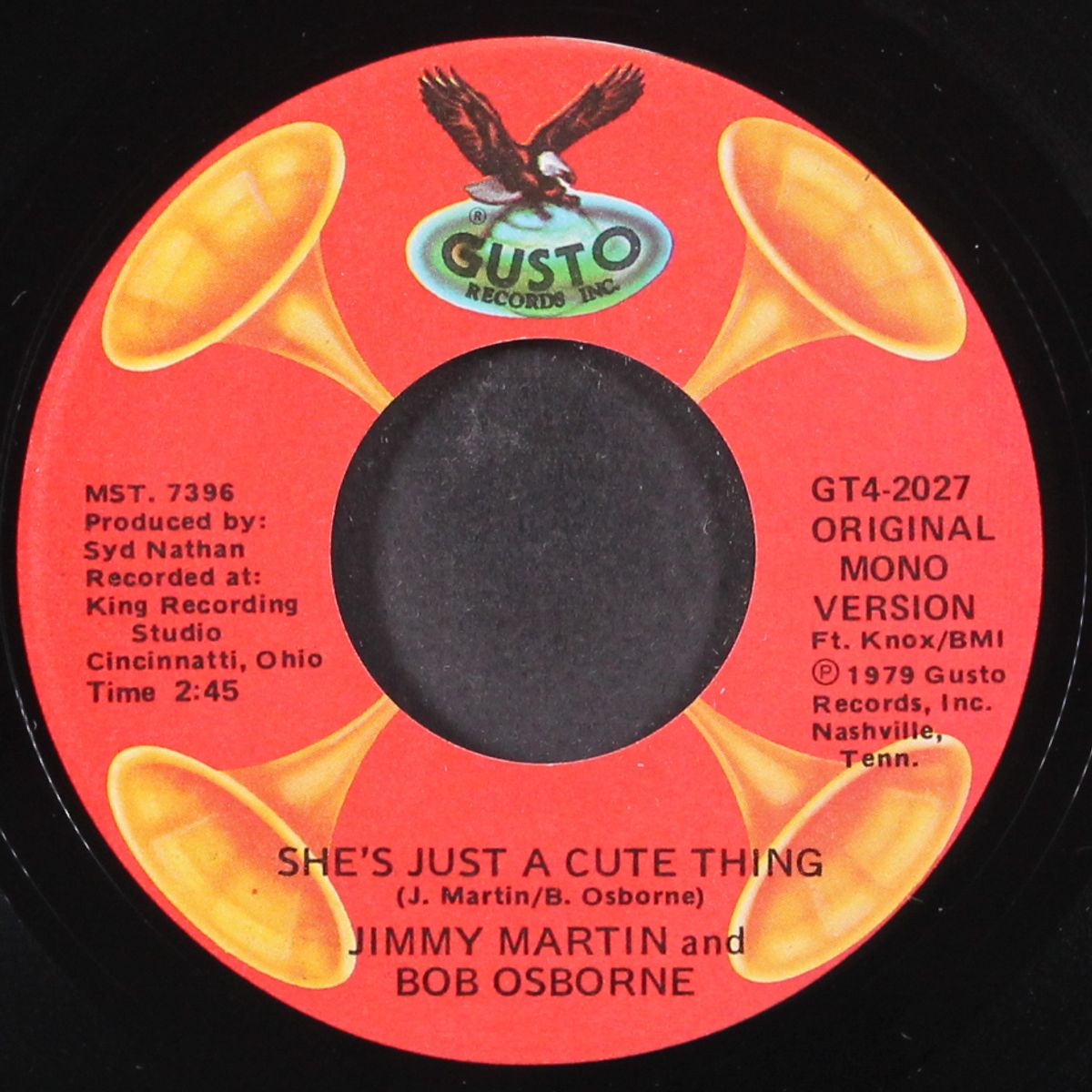 blue eyed darlin' / she's just a cute thing by JIMMY MARTIN & BOB OSBORNE