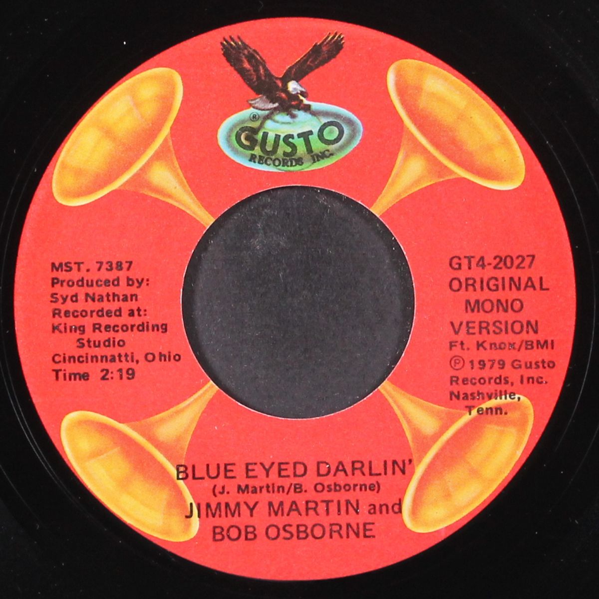 blue eyed darlin' / she's just a cute thing by JIMMY MARTIN & BOB OSBORNE