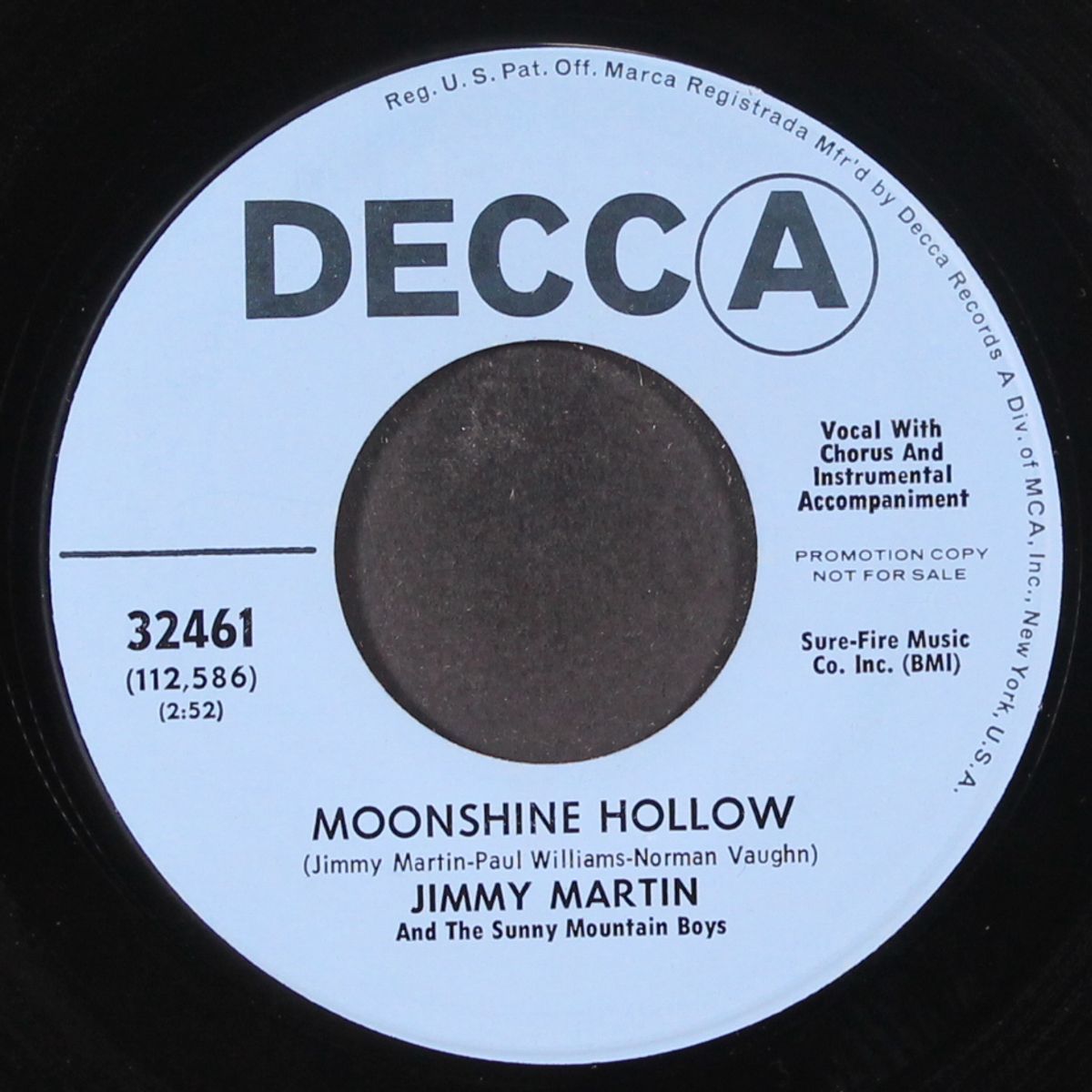 moonshine hollow by JIMMY MARTIN