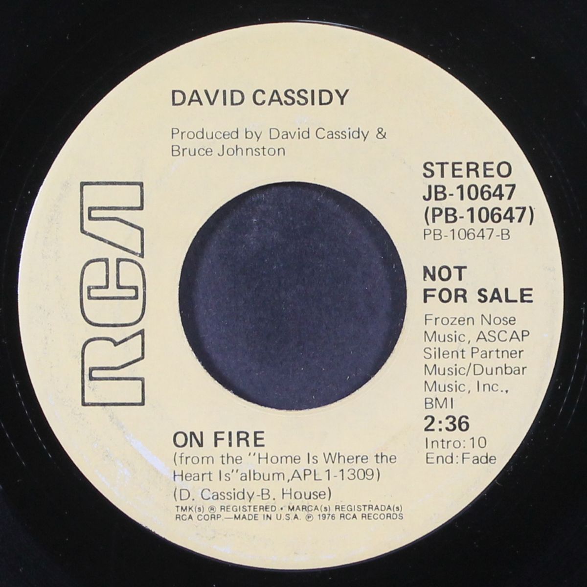 breakin' down again / on fire by DAVID CASSIDY