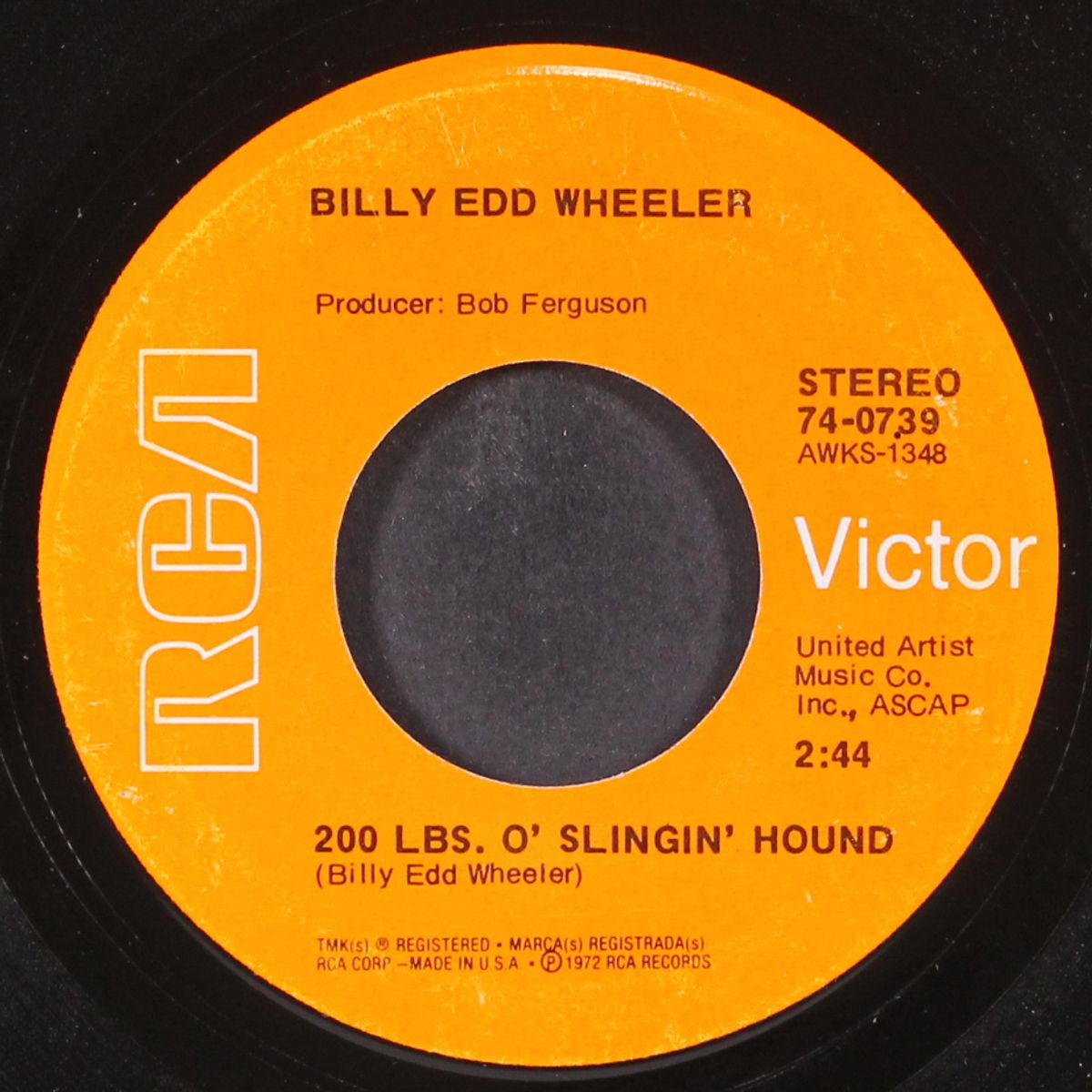 200 lbs o' slingin' hound / the hoedown by BILLY EDD WHEELER