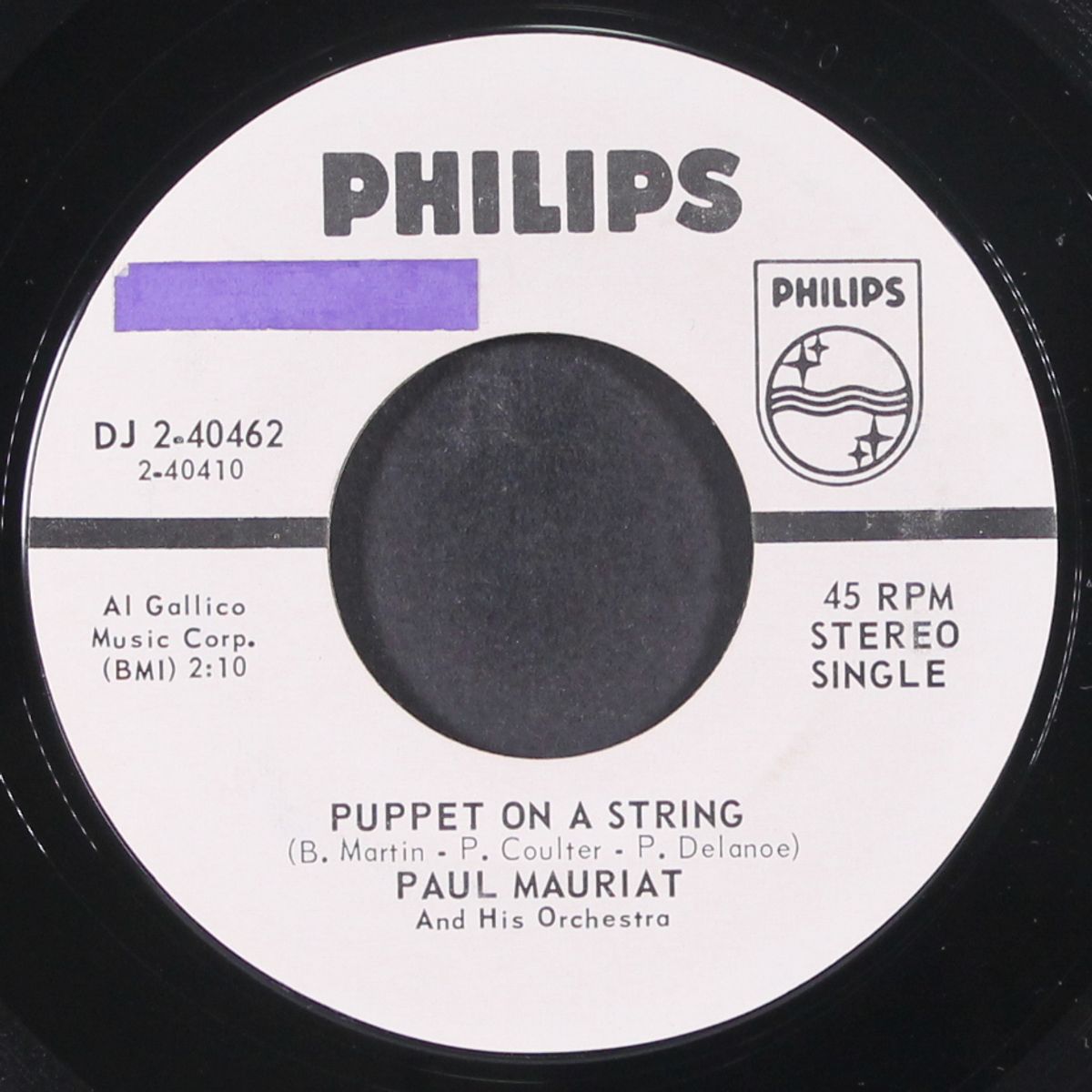 this is my song / puppet on a string by PAUL MAURIAT