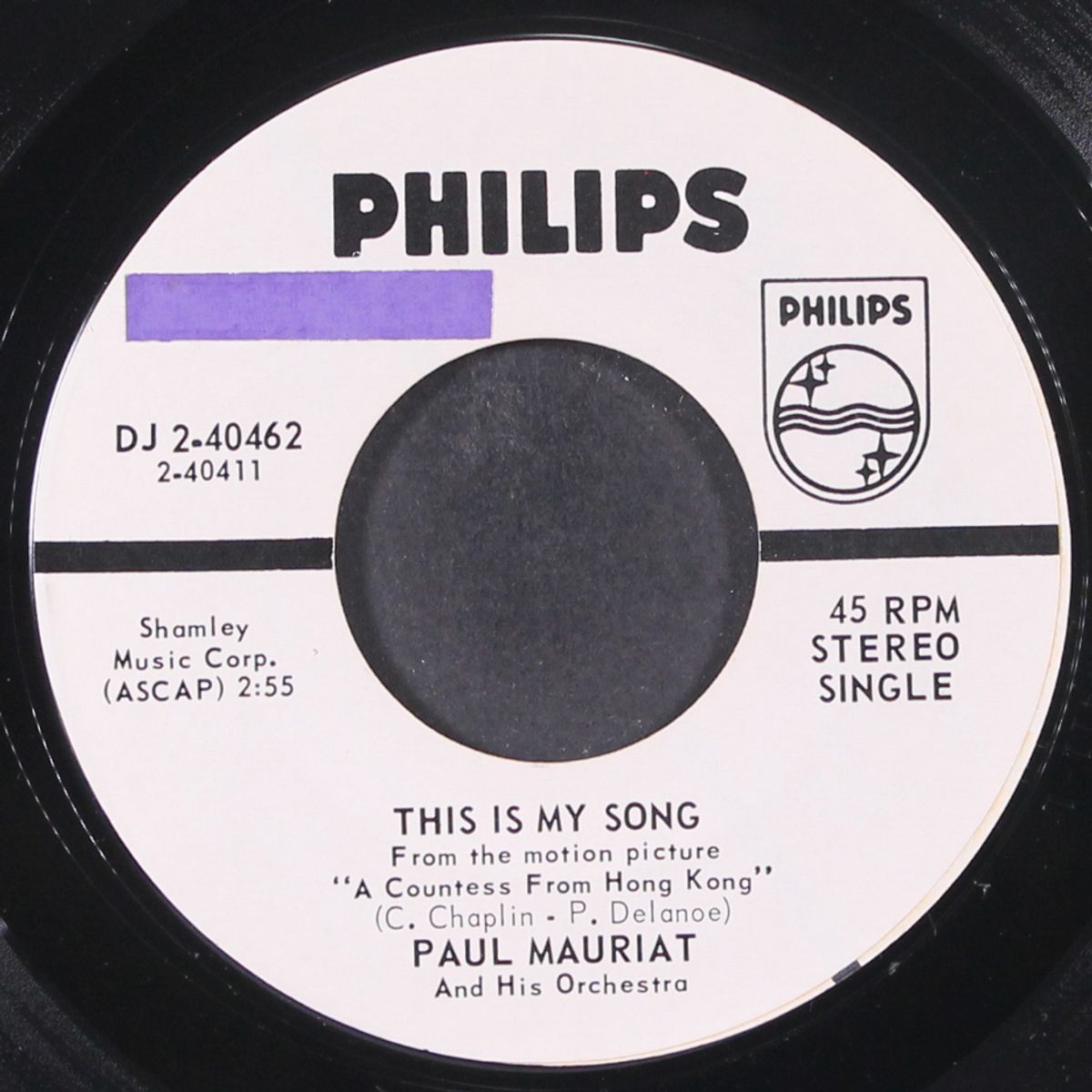 this is my song / puppet on a string by PAUL MAURIAT
