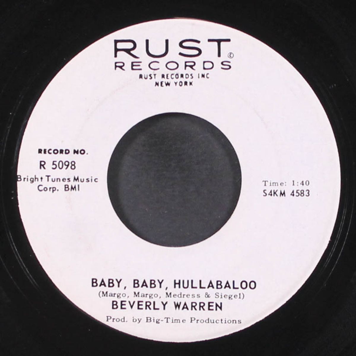let me get close to you / baby, baby, hullabaloo by BEVERLY WARREN