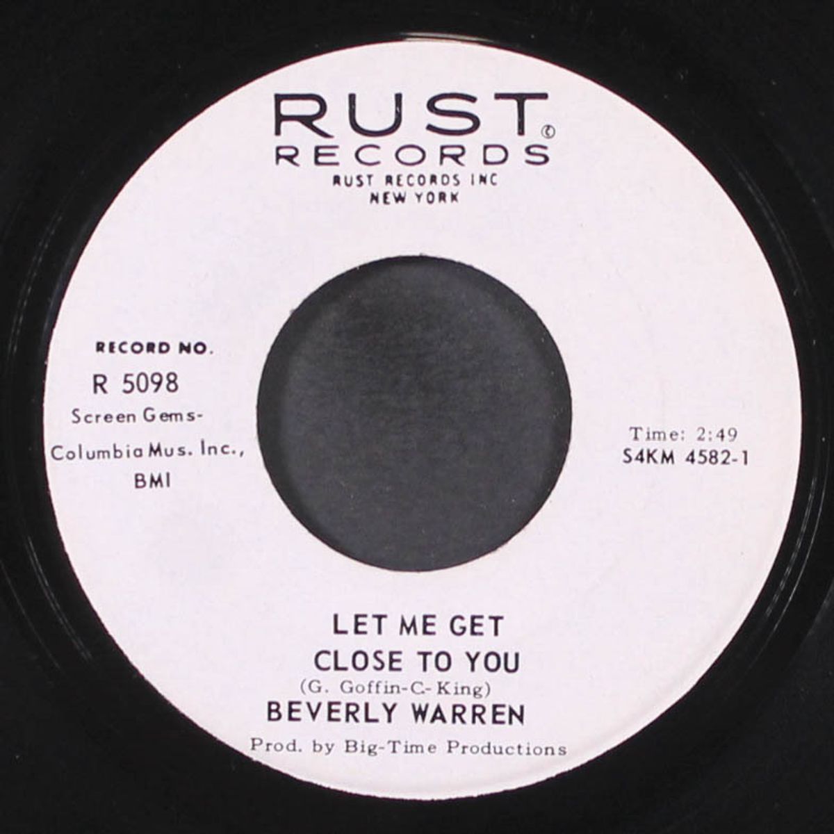 let me get close to you / baby, baby, hullabaloo by BEVERLY WARREN