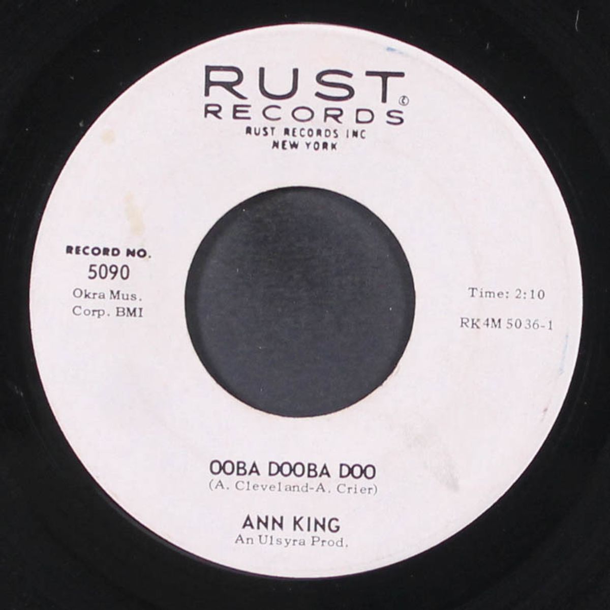 ooba dooba doo / tears on my pillow by ANN KING