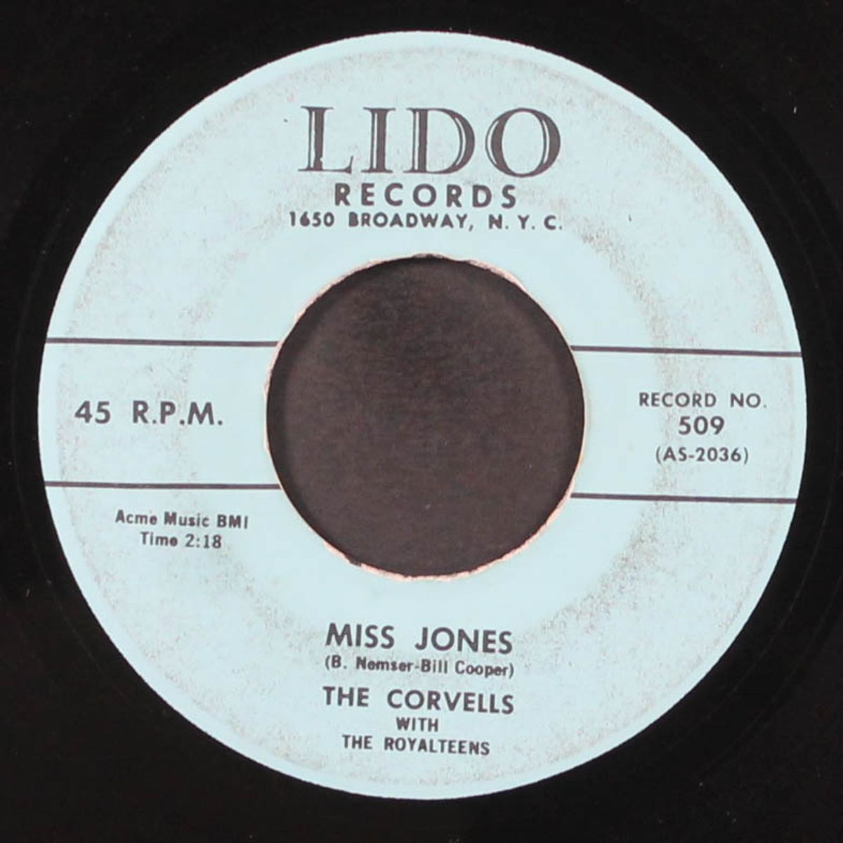 we made a vow / miss jones by CORVELLS