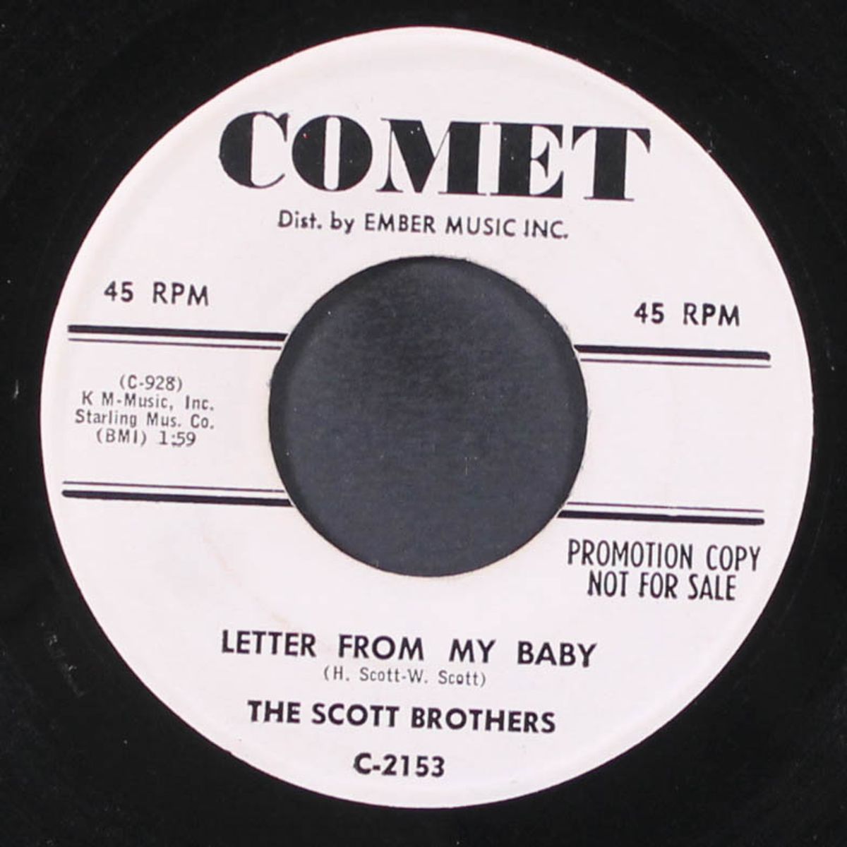 letter from my baby / welcome me by SCOTT BROTHERS