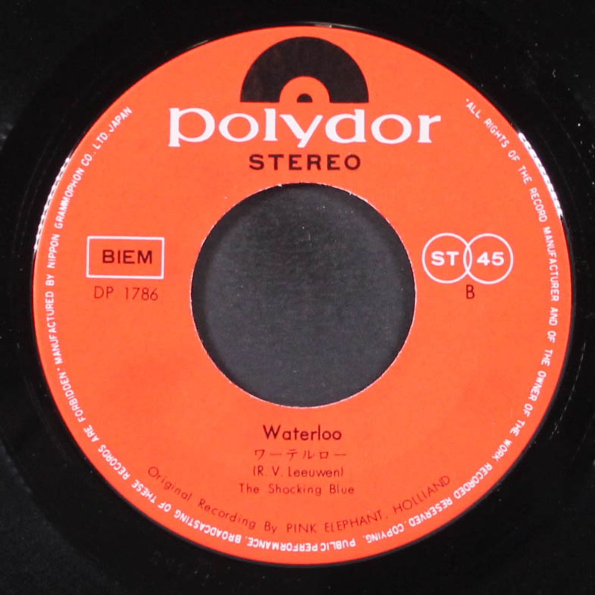 shocking you / waterloo by SHOCKING BLUE