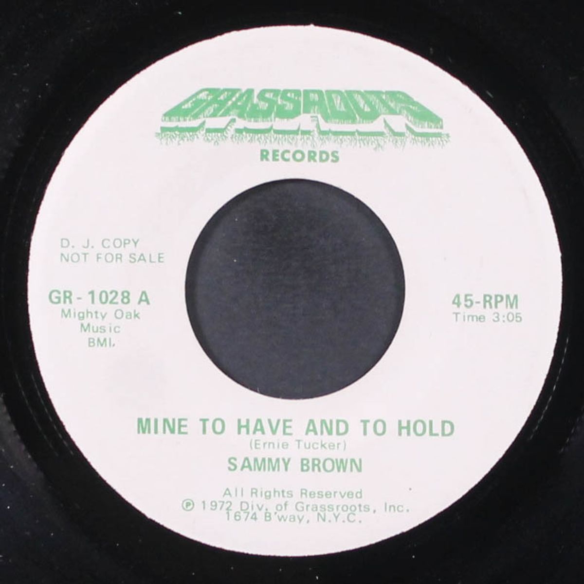 mine to have and to hold / got to leave this town by SAMMY BROWN