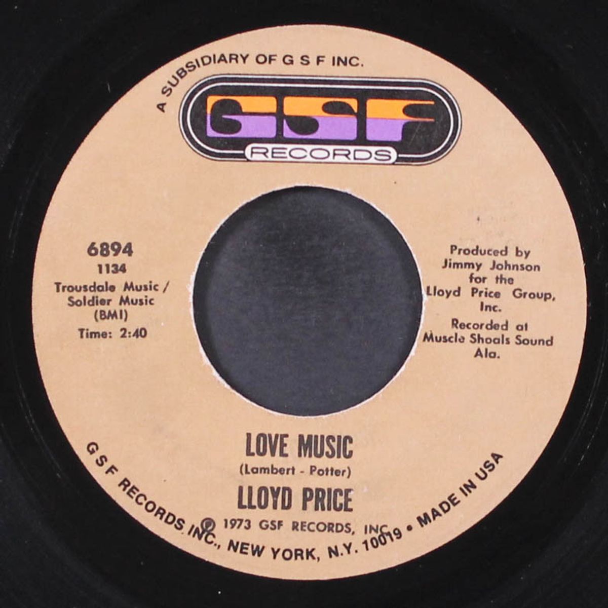 love music / just for baby by LLOYD PRICE