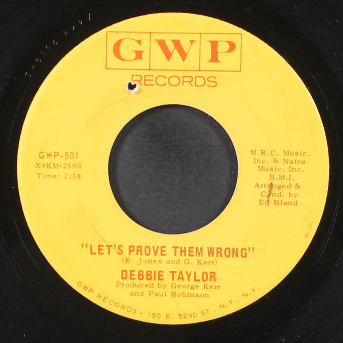 never gonna let him know / let's prove them wrong by DEBBIE TAYLOR