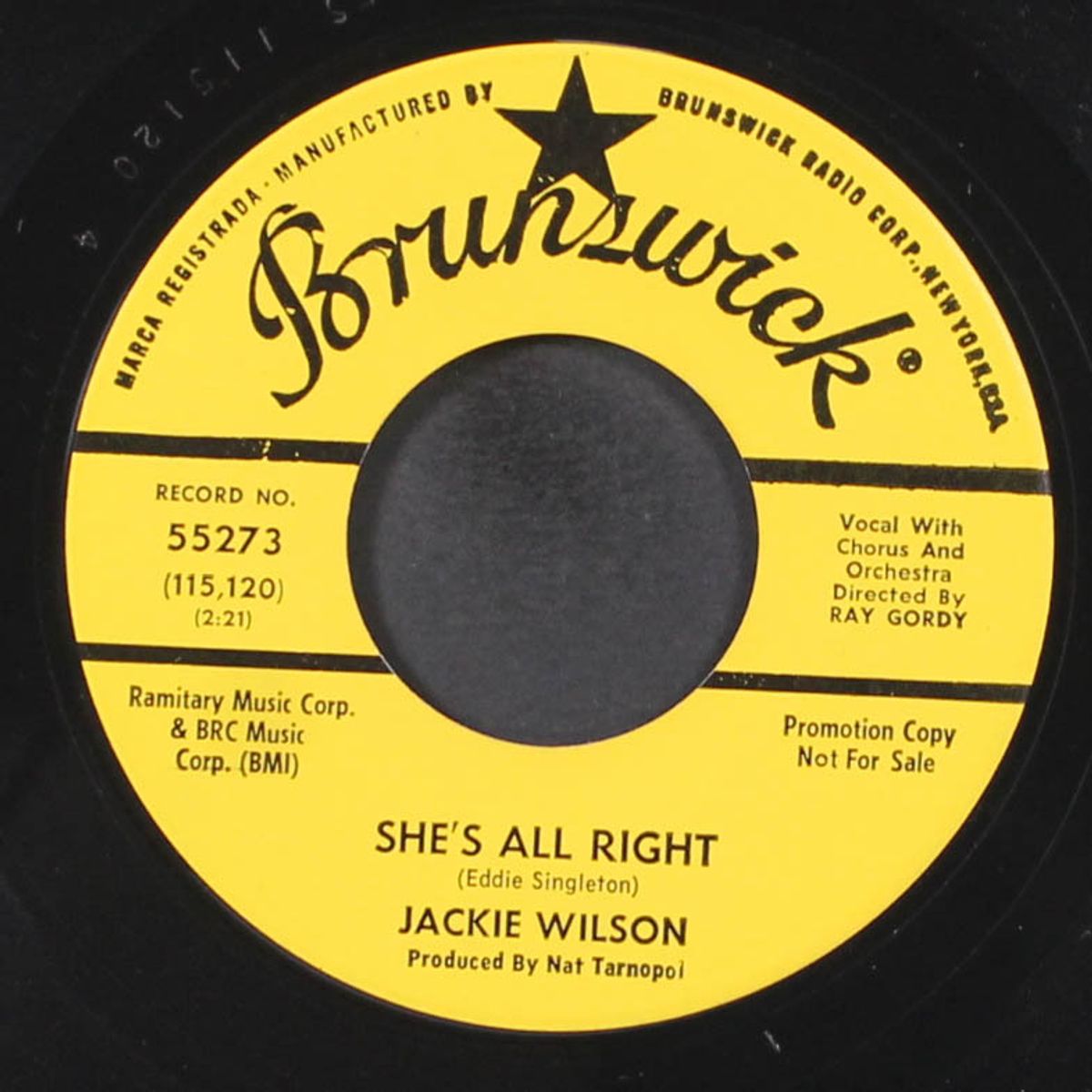 she's all right / watch out by JACKIE WILSON