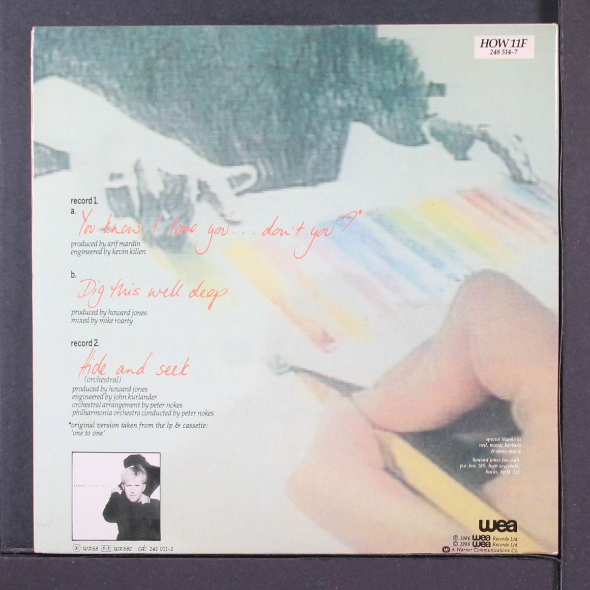 you know i love you don't you by HOWARD JONES