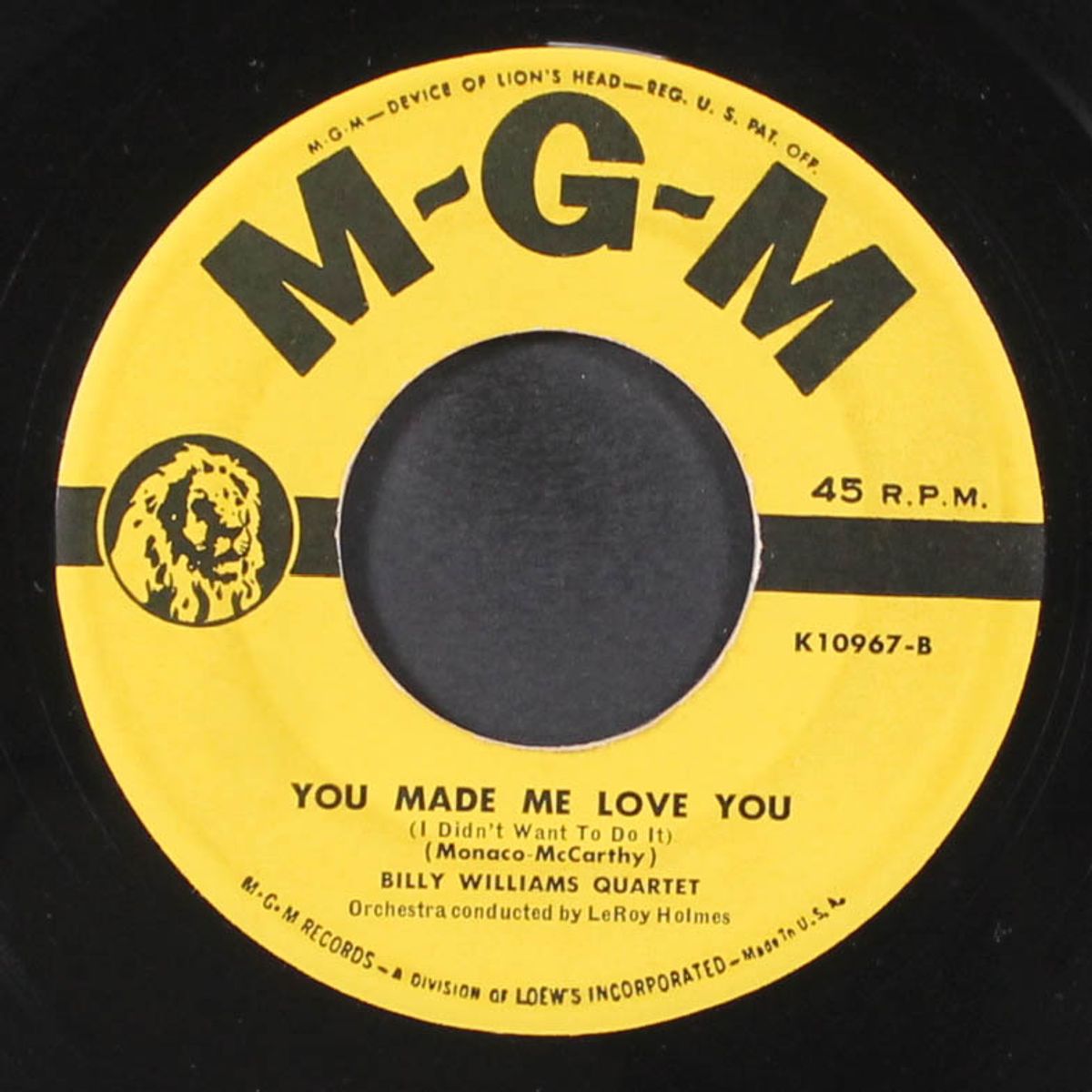 pretty eyed baby / you made me love you by BILLY WILLIAMS QUARTET