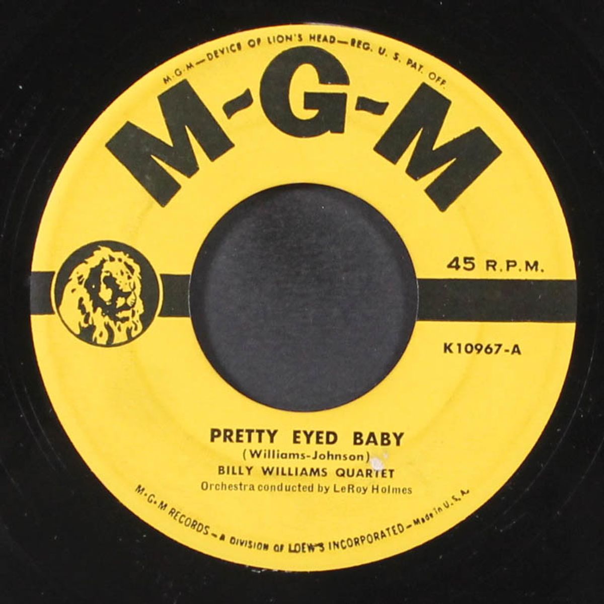 pretty eyed baby / you made me love you by BILLY WILLIAMS QUARTET