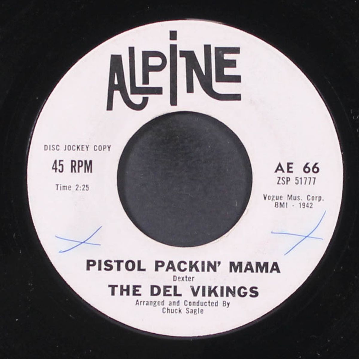 the sun / pistol packin' mama by DEL VIKINGS