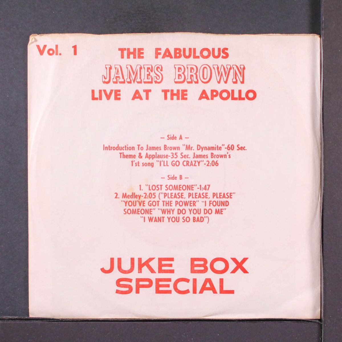live at the apollo, vol. 1 by JAMES BROWN