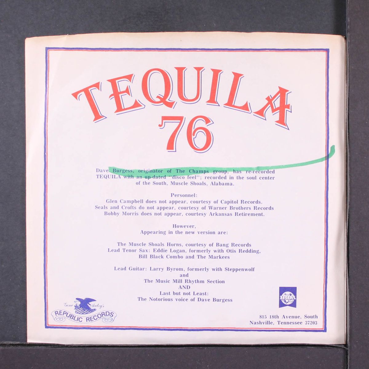 tequila '76 / same by CHAMPS