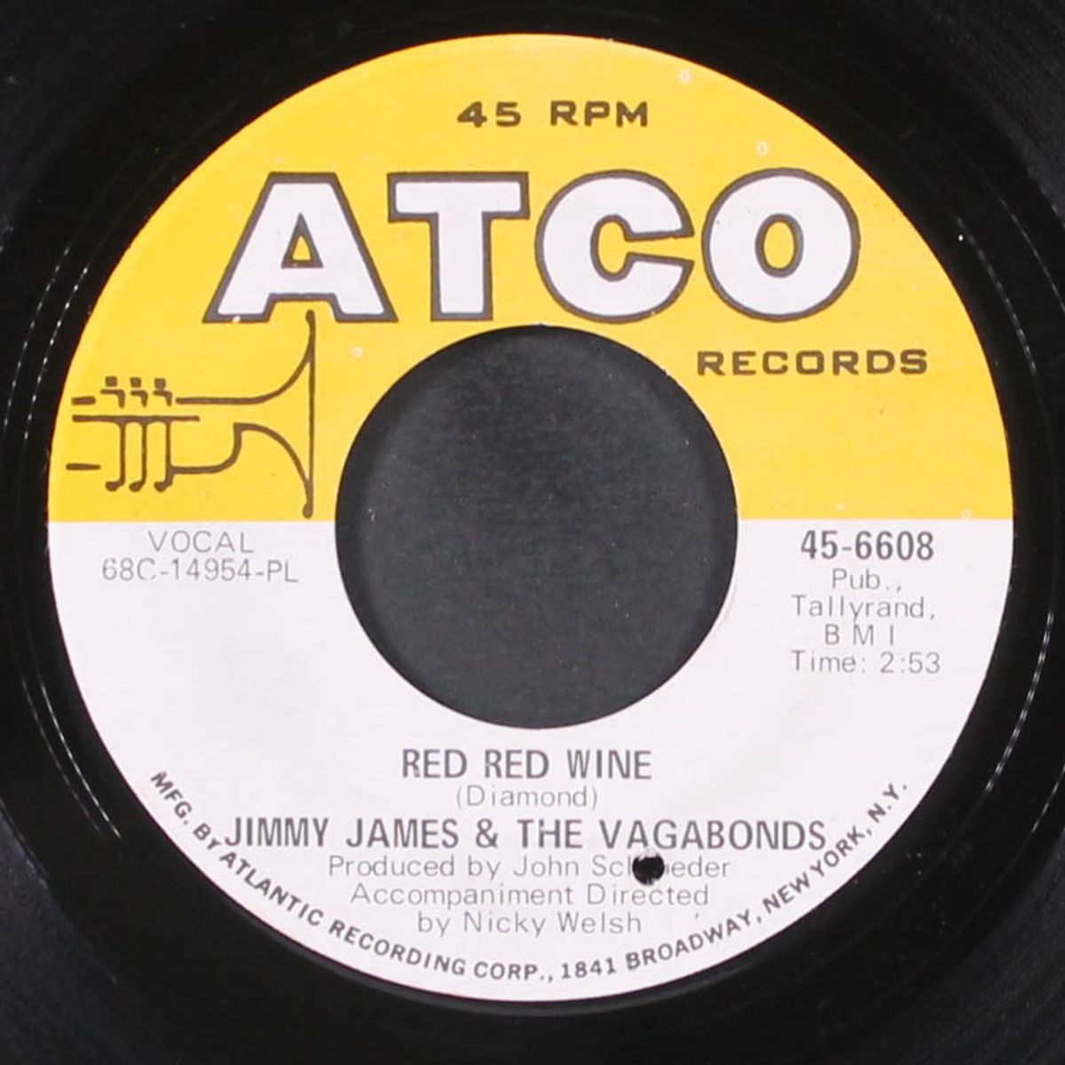 red red wine / no good to cry by JIMMY JAMES & VAGABONDS
