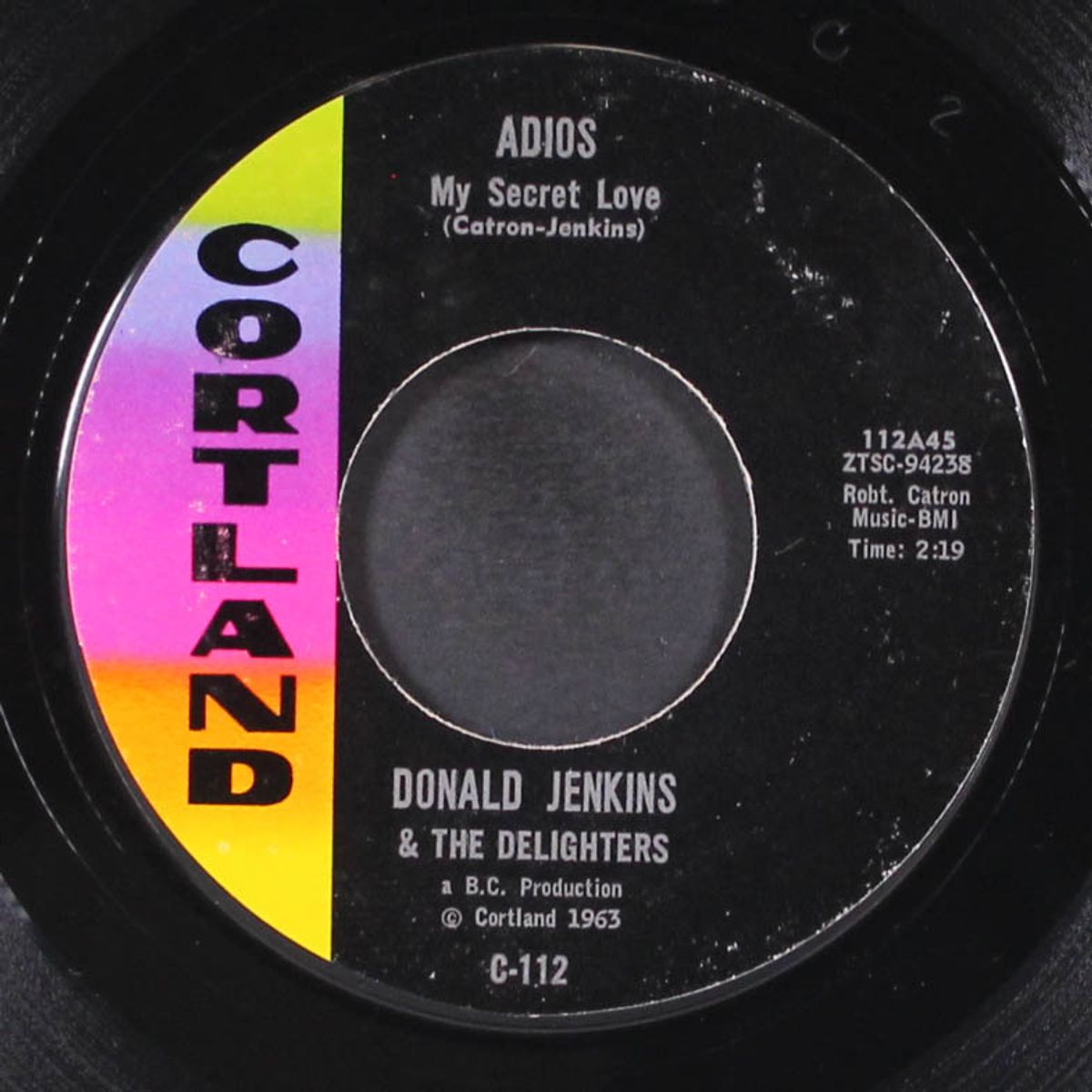 somebody help me / adios (my secret love) by DONALD JENKINS & DELIGHTERS