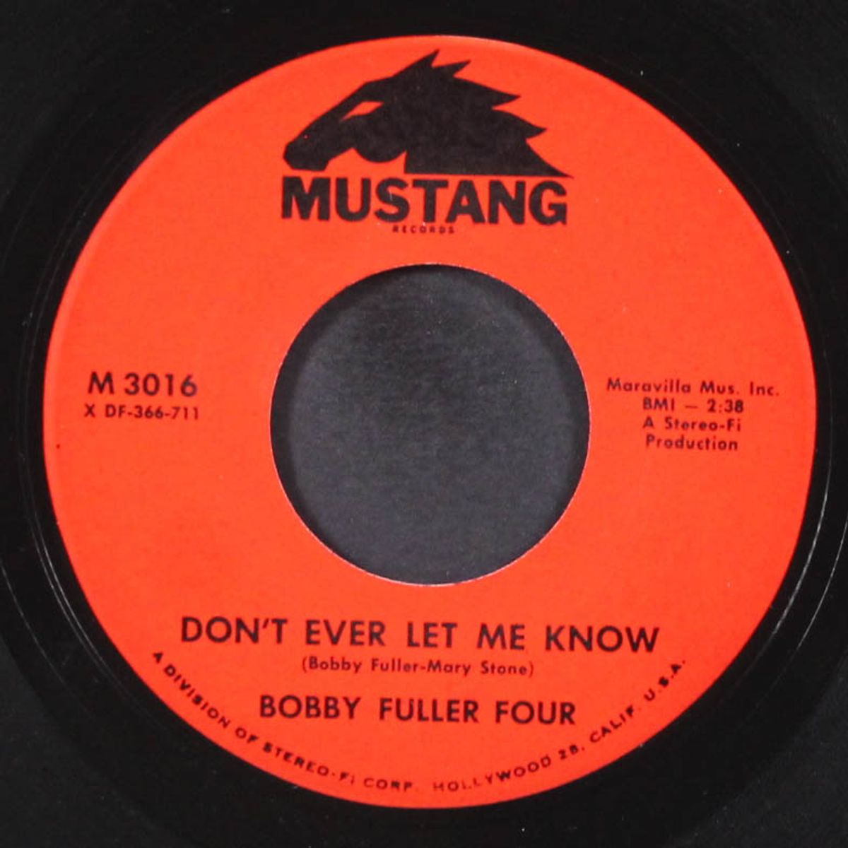 love's made a fool of you / don't ever let me know by BOBBY FULLER FOUR