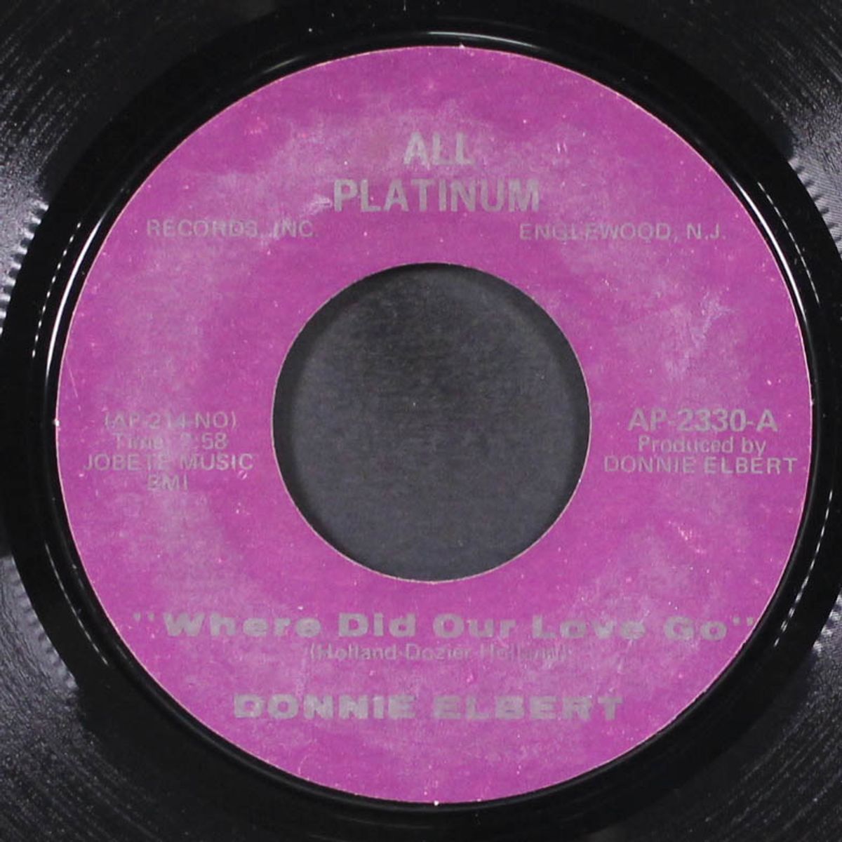 where did our love go / that's if you love me by DONNIE ELBERT