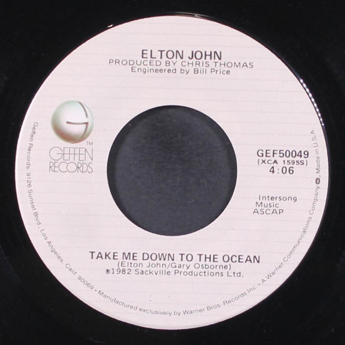 empty garden (hey hey johnny) / take me down to the ocean by ELTON JOHN