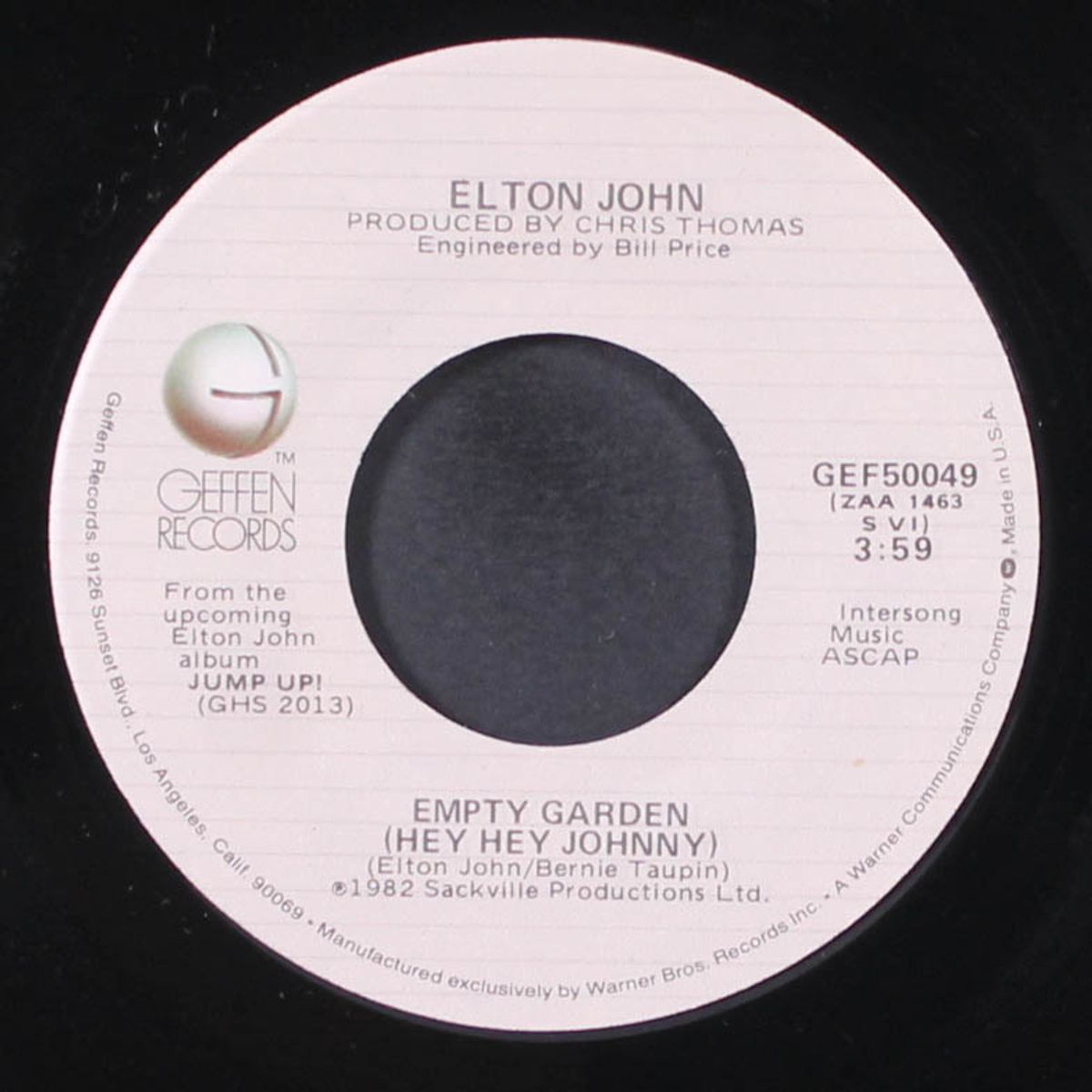 empty garden (hey hey johnny) / take me down to the ocean by ELTON JOHN