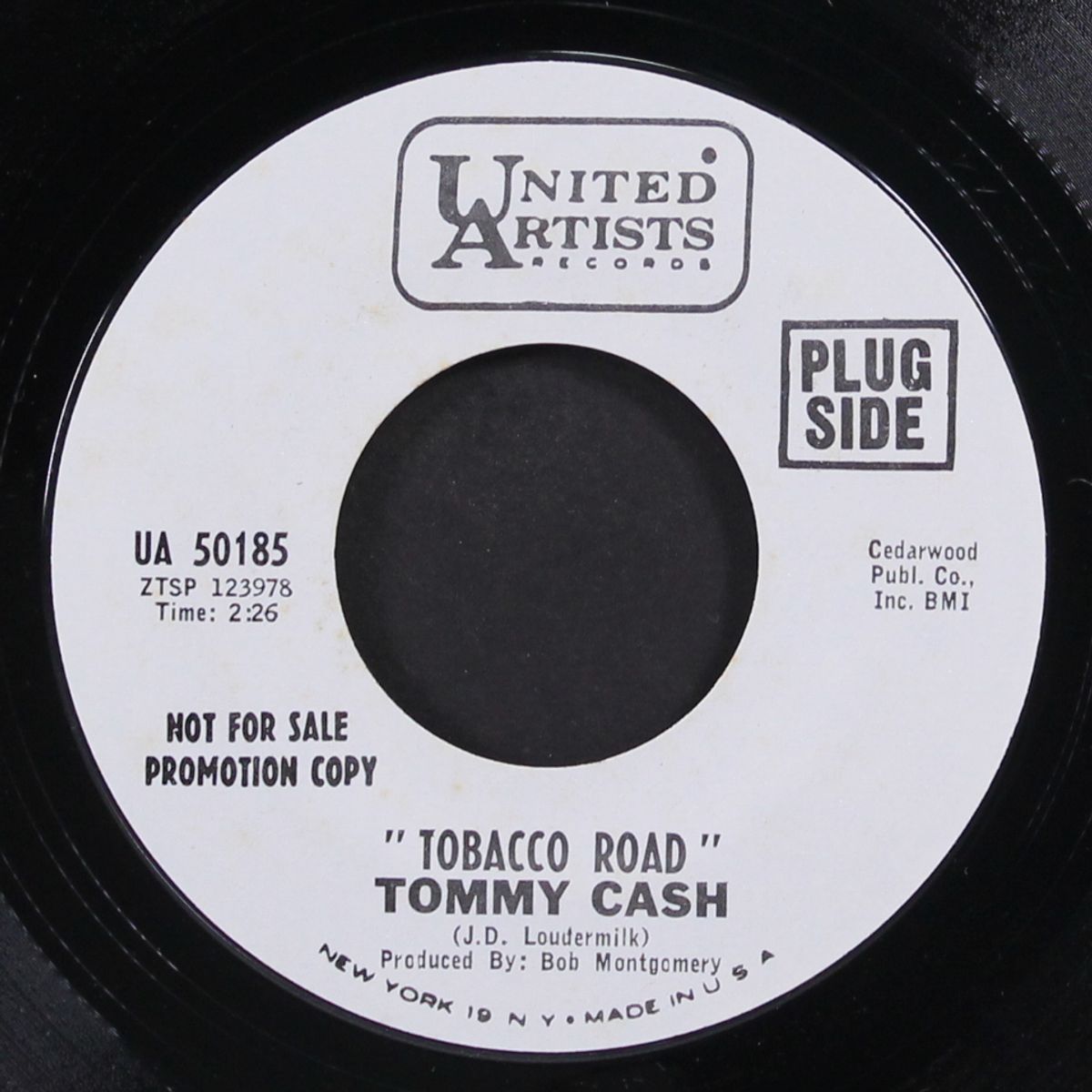 tobacco road / wave good-bye to me by TOMMY CASH