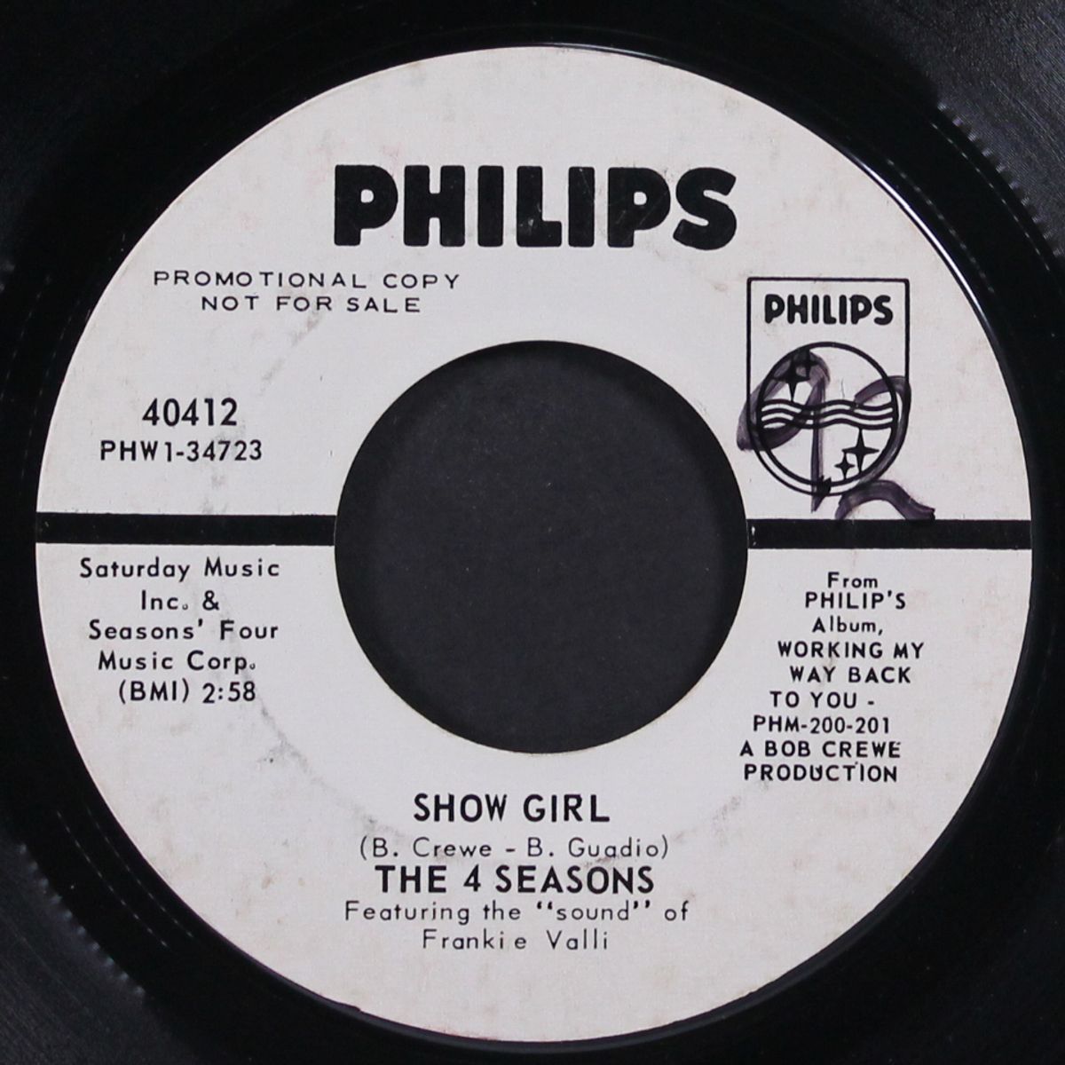 tell it to the rain / show girl by FOUR SEASONS