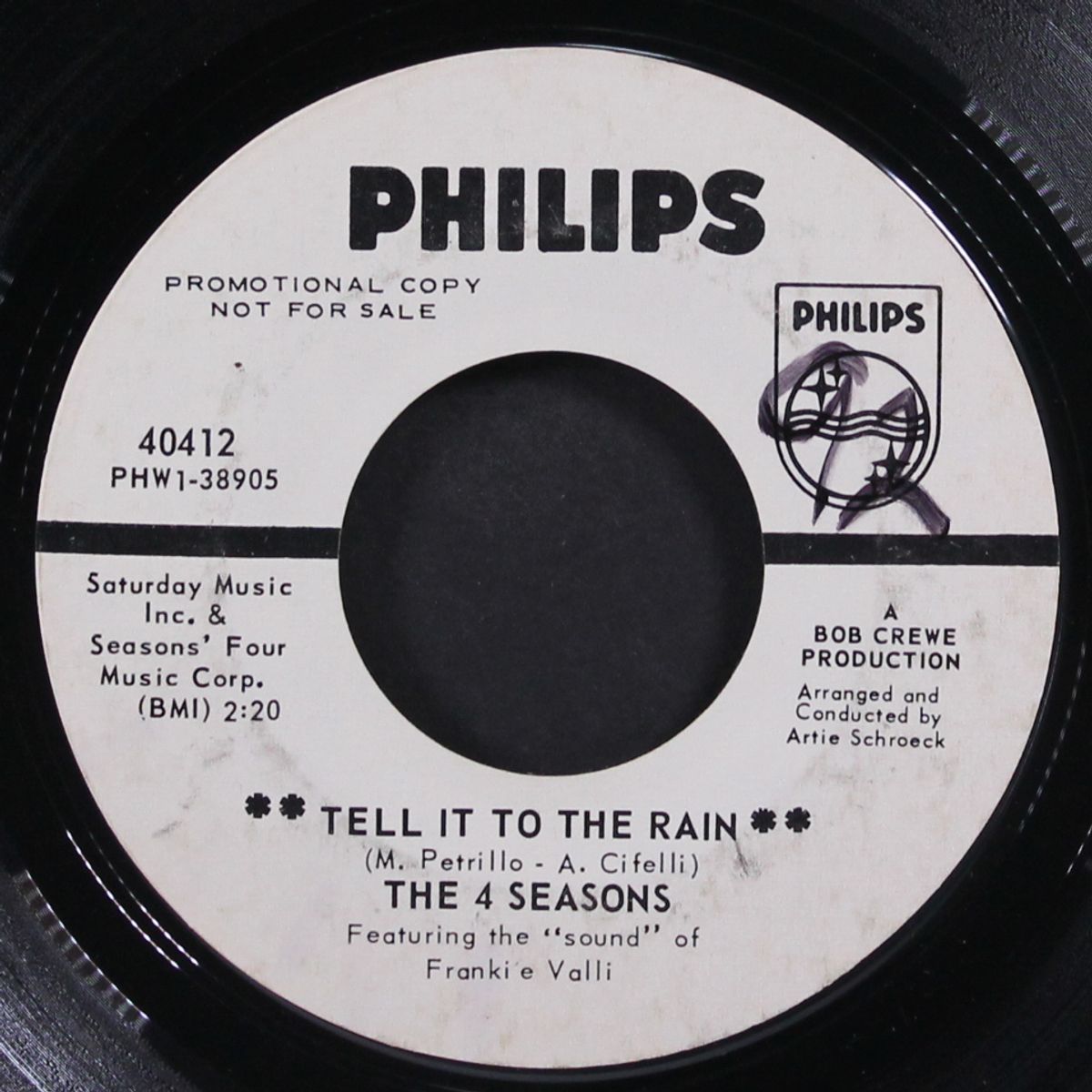 tell it to the rain / show girl by FOUR SEASONS